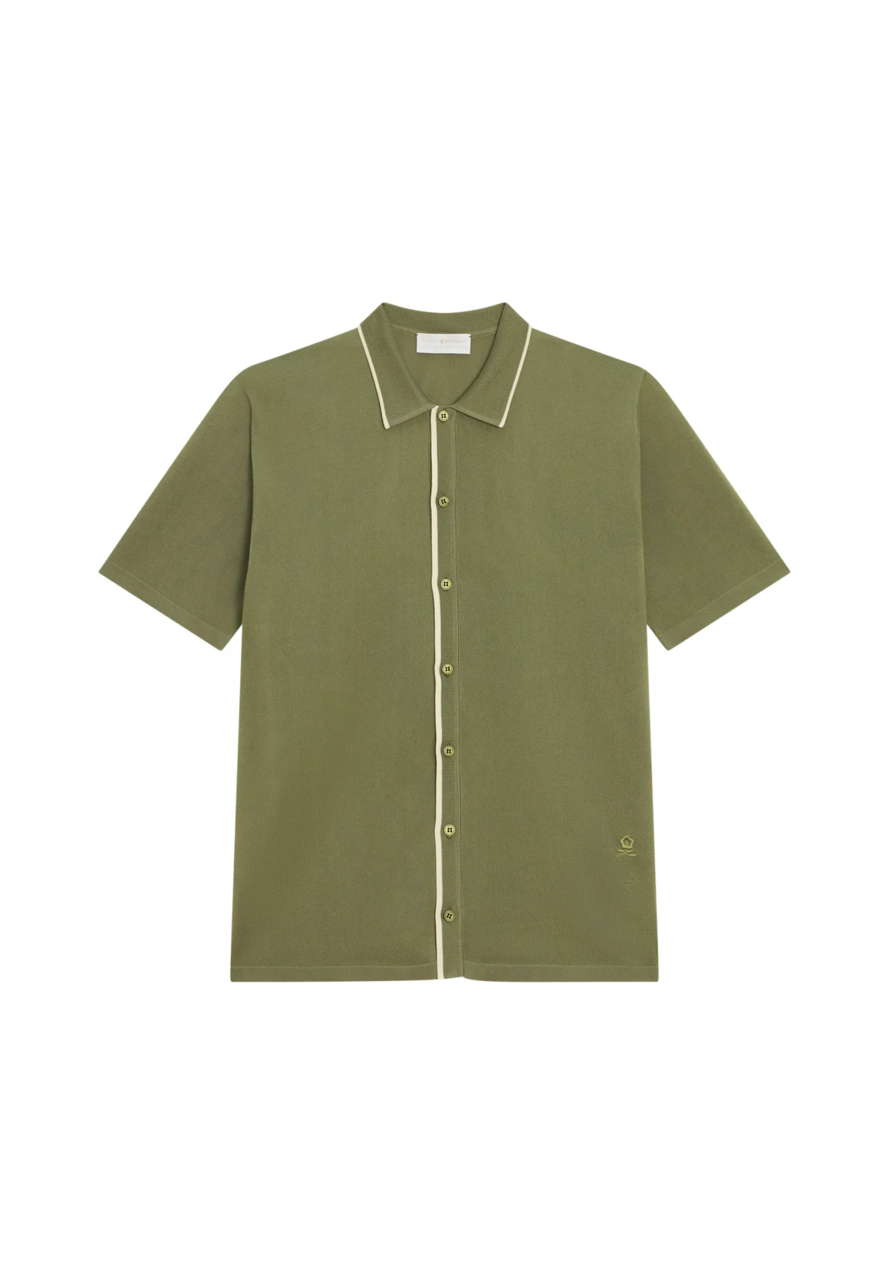 Maison Montagut Chemise Manches Courtes En Fil Lumiere - Roman>Homme Chemises