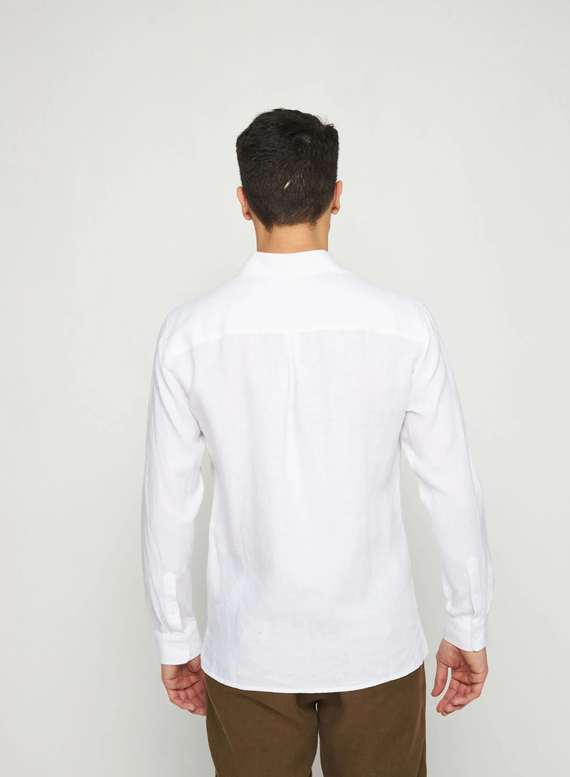 Maison Montagut Chemise Manches Longues En Lin - Robin>Homme Chemises