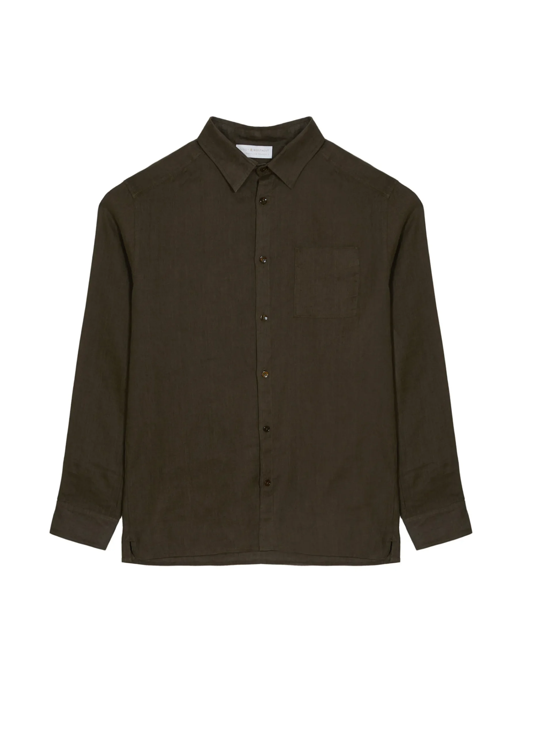 Maison Montagut Chemise Manches Longues En Lin - Robin>Homme Chemises