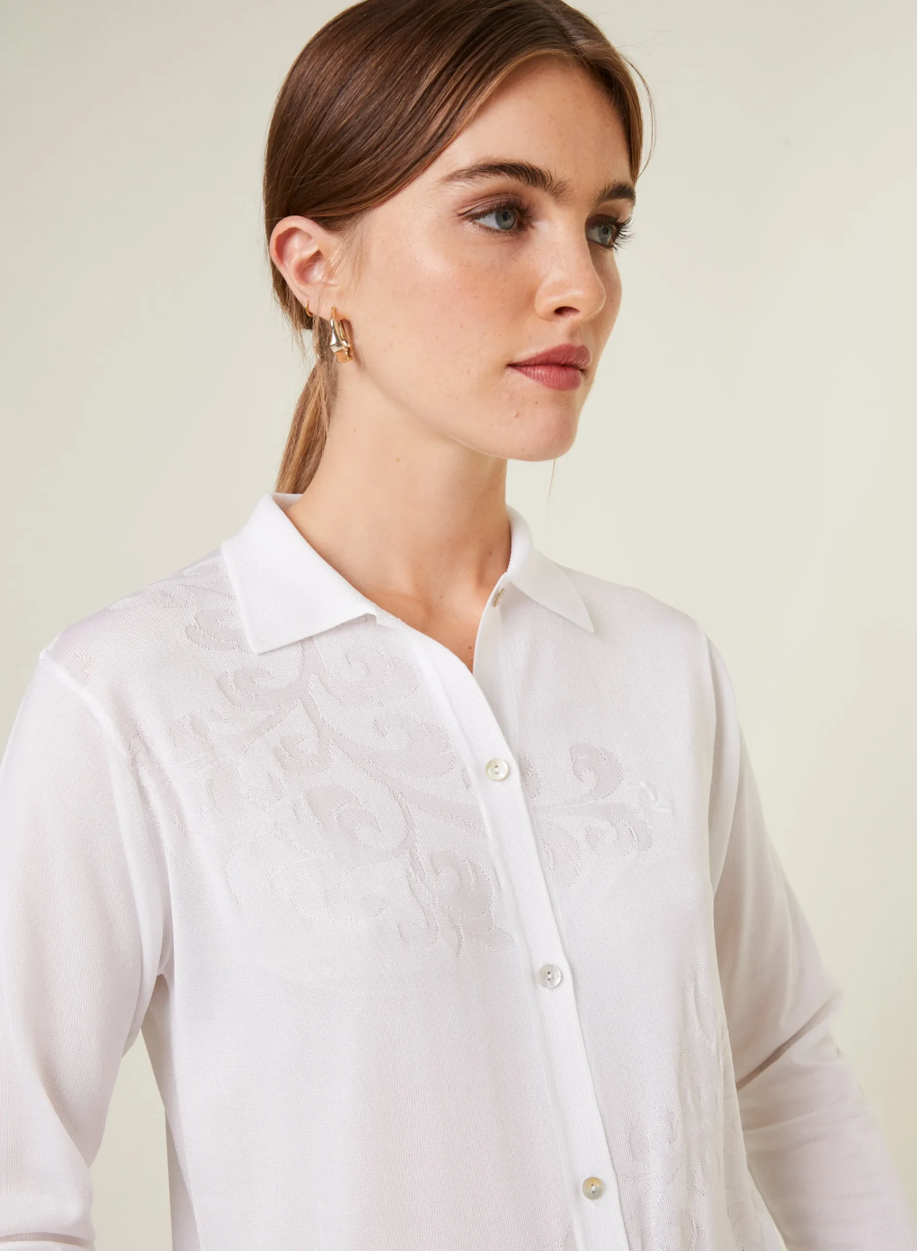 Maison Montagut Chemise Manches Longues En Fil Lumiere - Emeline>Femme Chemisiers