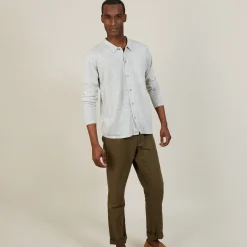 Maison Montagut Chemise Manches Longues En Lin Cachemire - Bazar><noscript><img width=