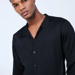 Maison Montagut Chemise Manches Longues En Fil Lumiere - Lazar><noscript><img width=