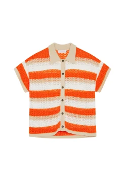 Maison Montagut Chemisier Ajoure En Coton Bio - Merlin><noscript><img width=