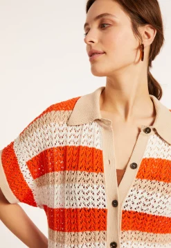 Maison Montagut Chemisier Ajoure En Coton Bio - Merlin><noscript><img width=