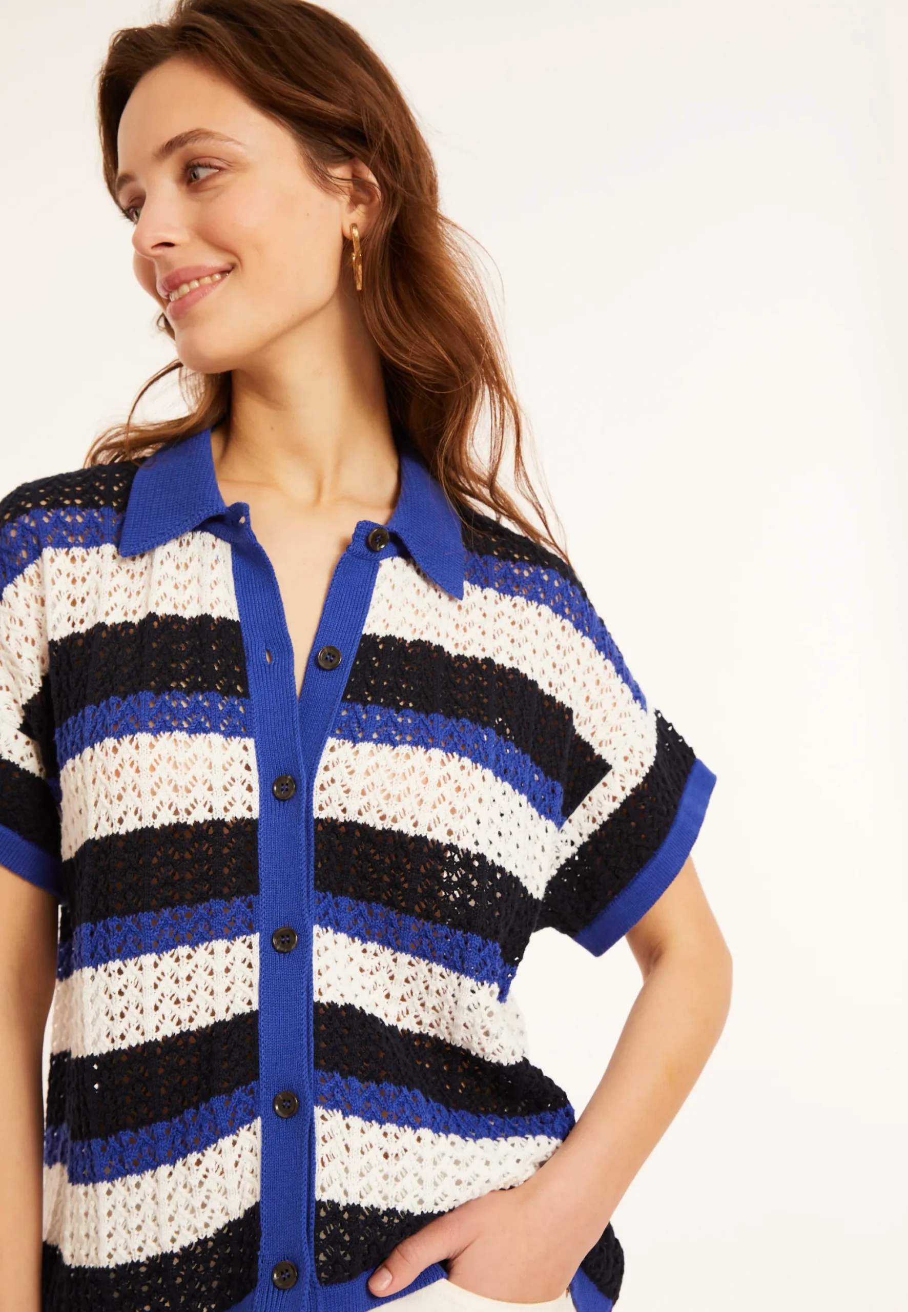 Maison Montagut Chemisier Ajoure En Coton Bio - Merlin>Femme T-Shirts