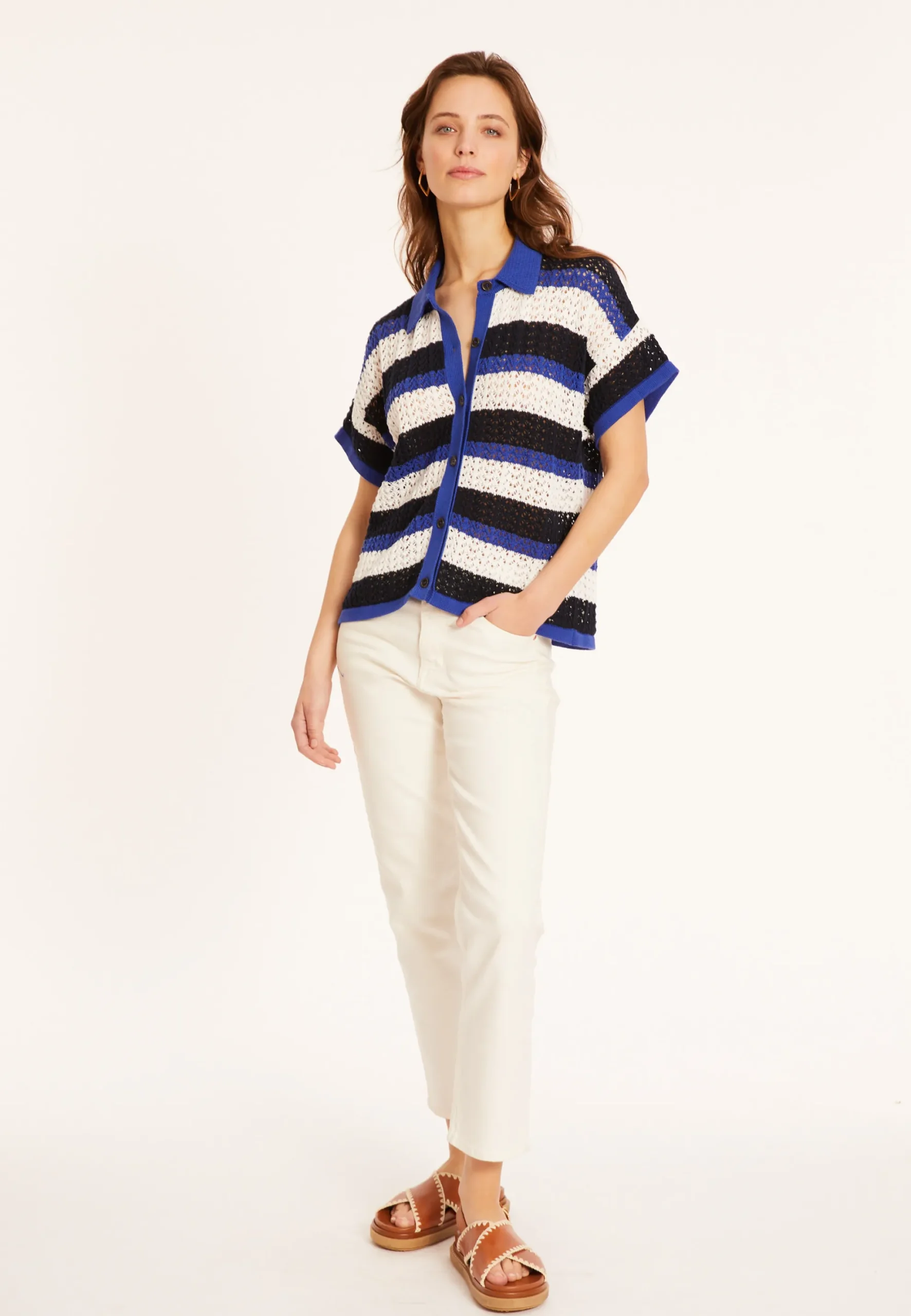 Maison Montagut Chemisier Ajoure En Coton Bio - Merlin>Femme T-Shirts