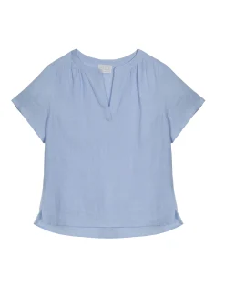 Maison Montagut Chemisier Col Tunisien En Lin - Tonnie>Femme T-Shirts