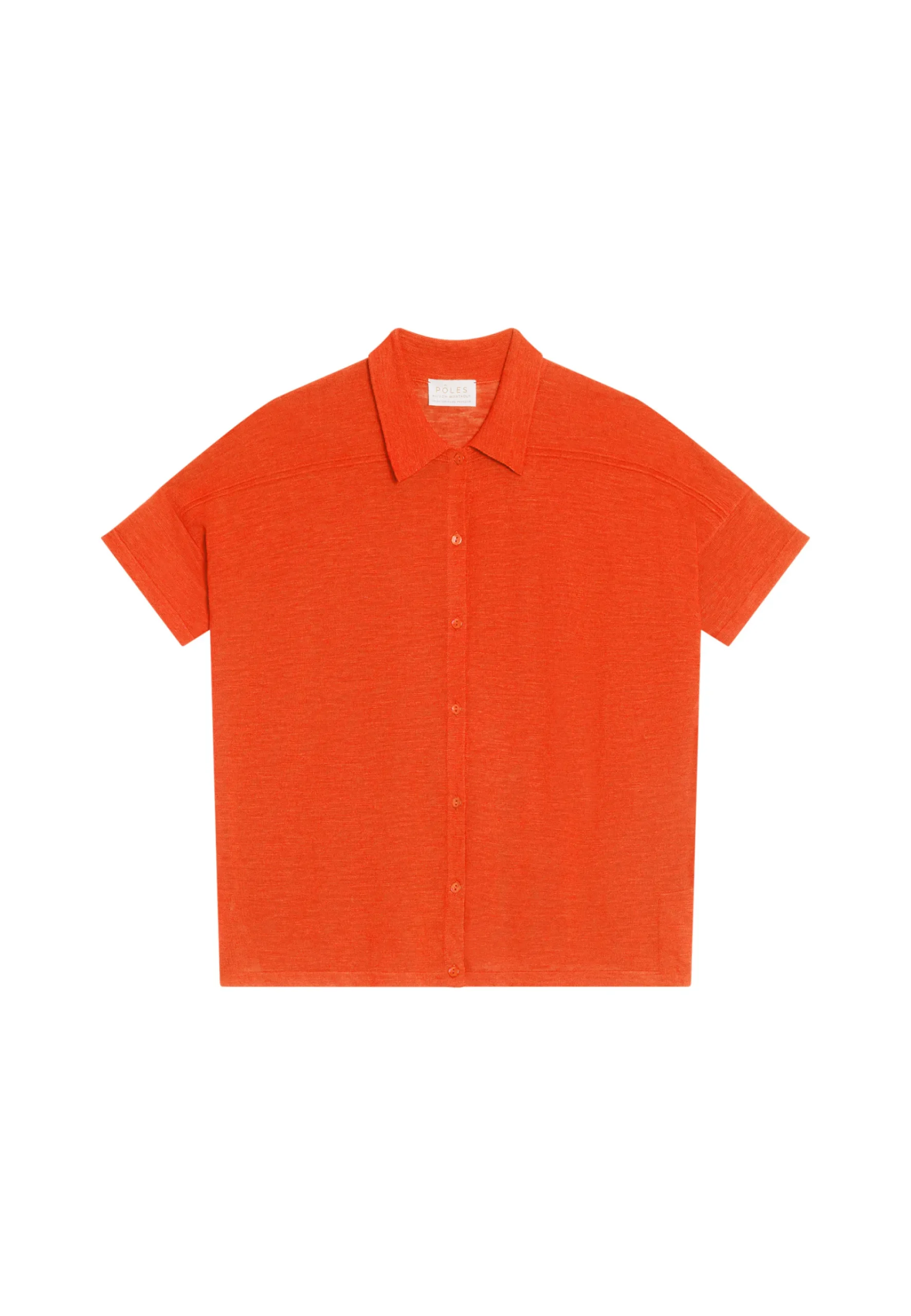 Maison Montagut Chemisier En Lin Flamme - Pablito>Femme Chemisiers