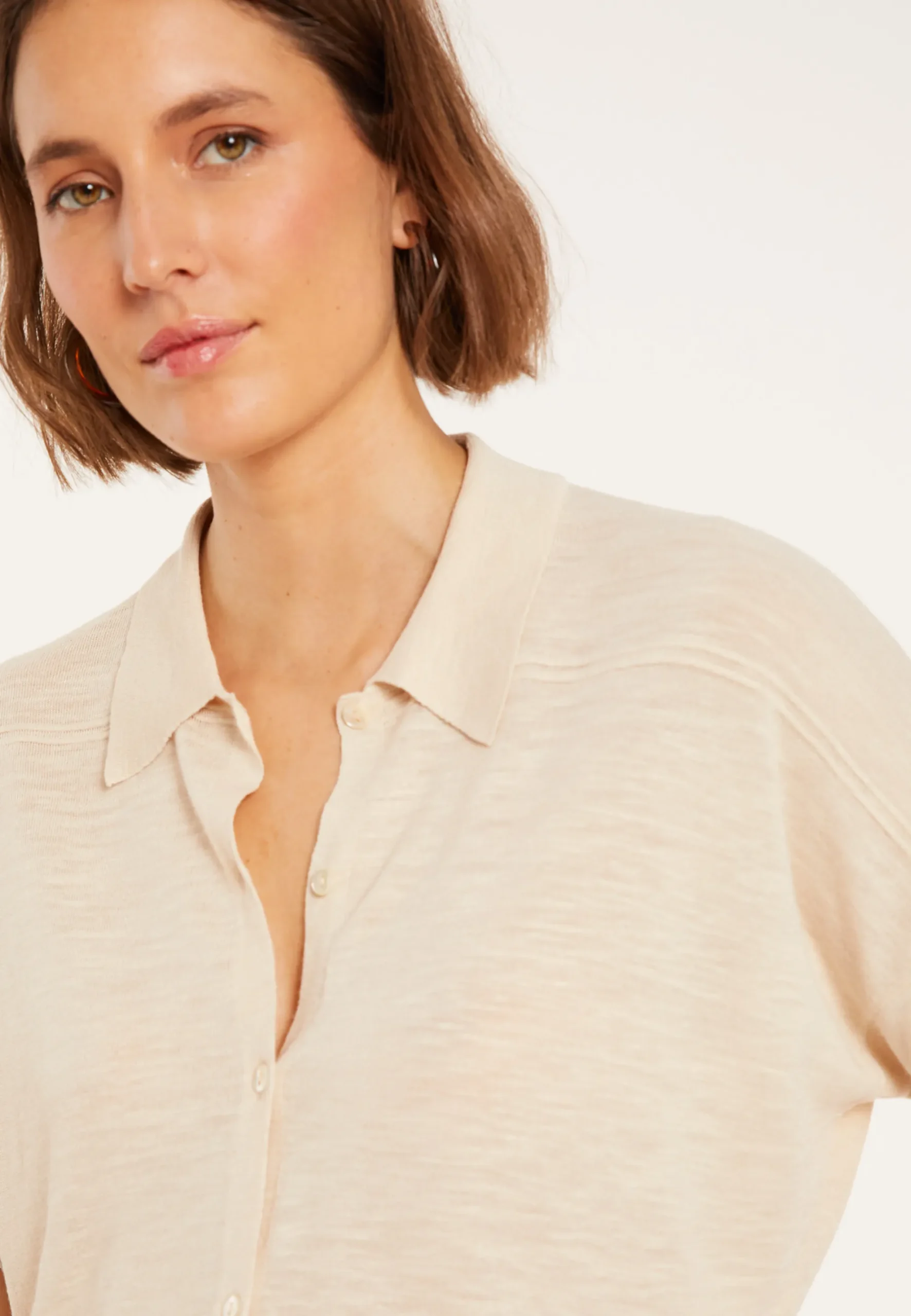 Maison Montagut Chemisier En Lin Flamme - Pablito>Femme Chemisiers