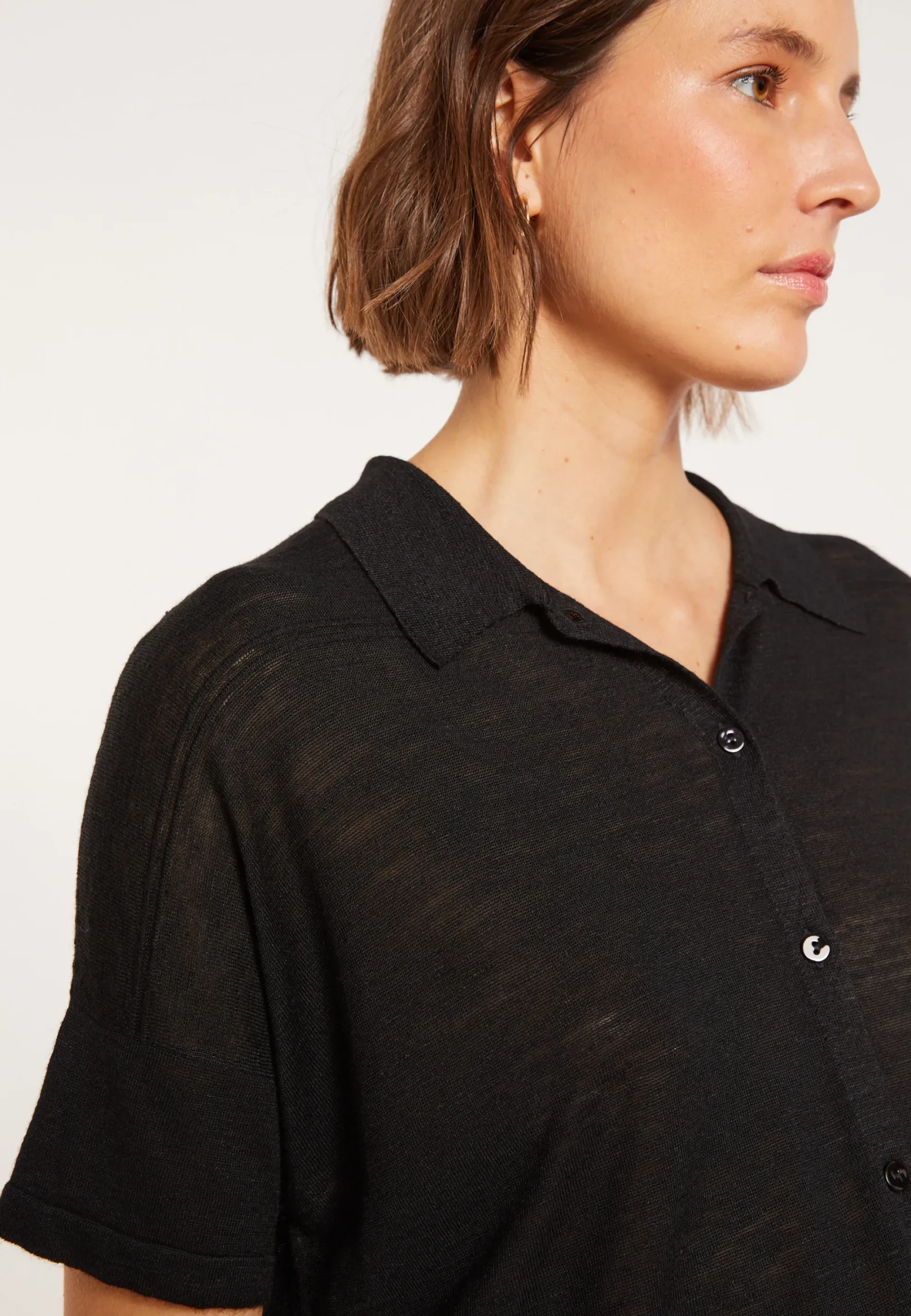 Maison Montagut Chemisier En Lin Flamme - Pablito>Femme Chemisiers