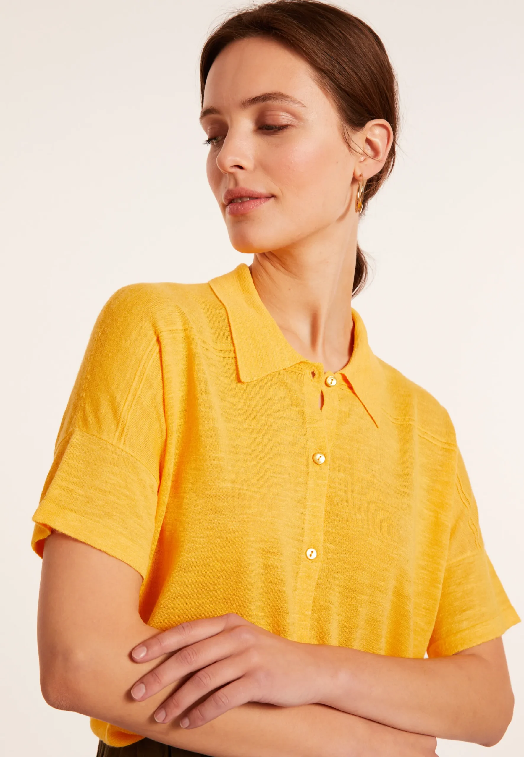 Maison Montagut Chemisier En Lin Flamme - Pablito>Femme Chemisiers