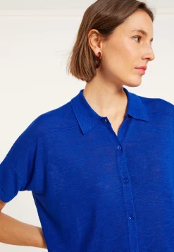 Maison Montagut Chemisier En Lin Flamme - Pablito><noscript><img width=