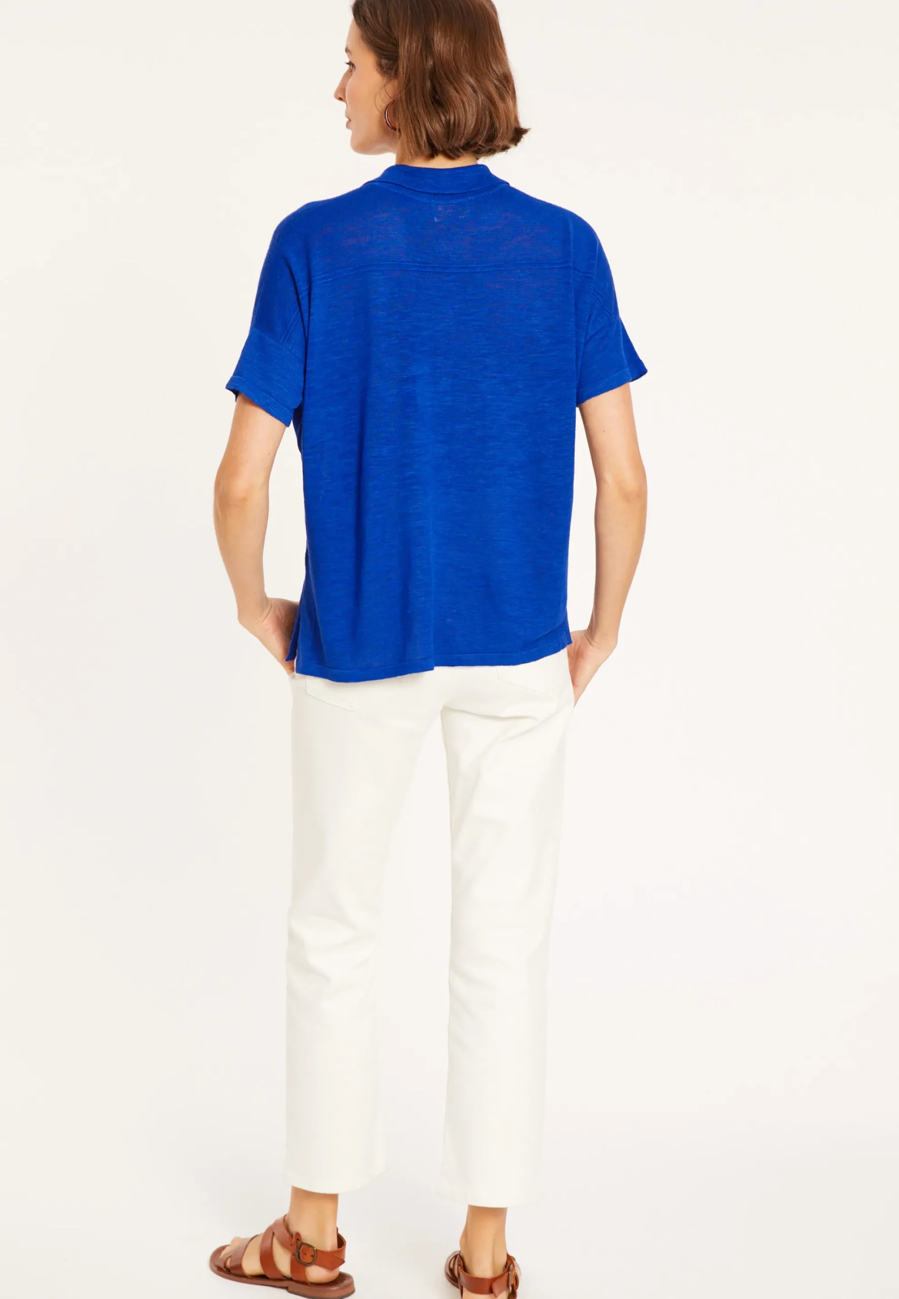 Maison Montagut Chemisier En Lin Flamme - Pablito>Femme Chemisiers