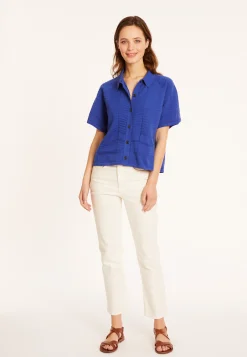 Maison Montagut Chemisier Manches Courtes En Coton - Medina><noscript><img width=