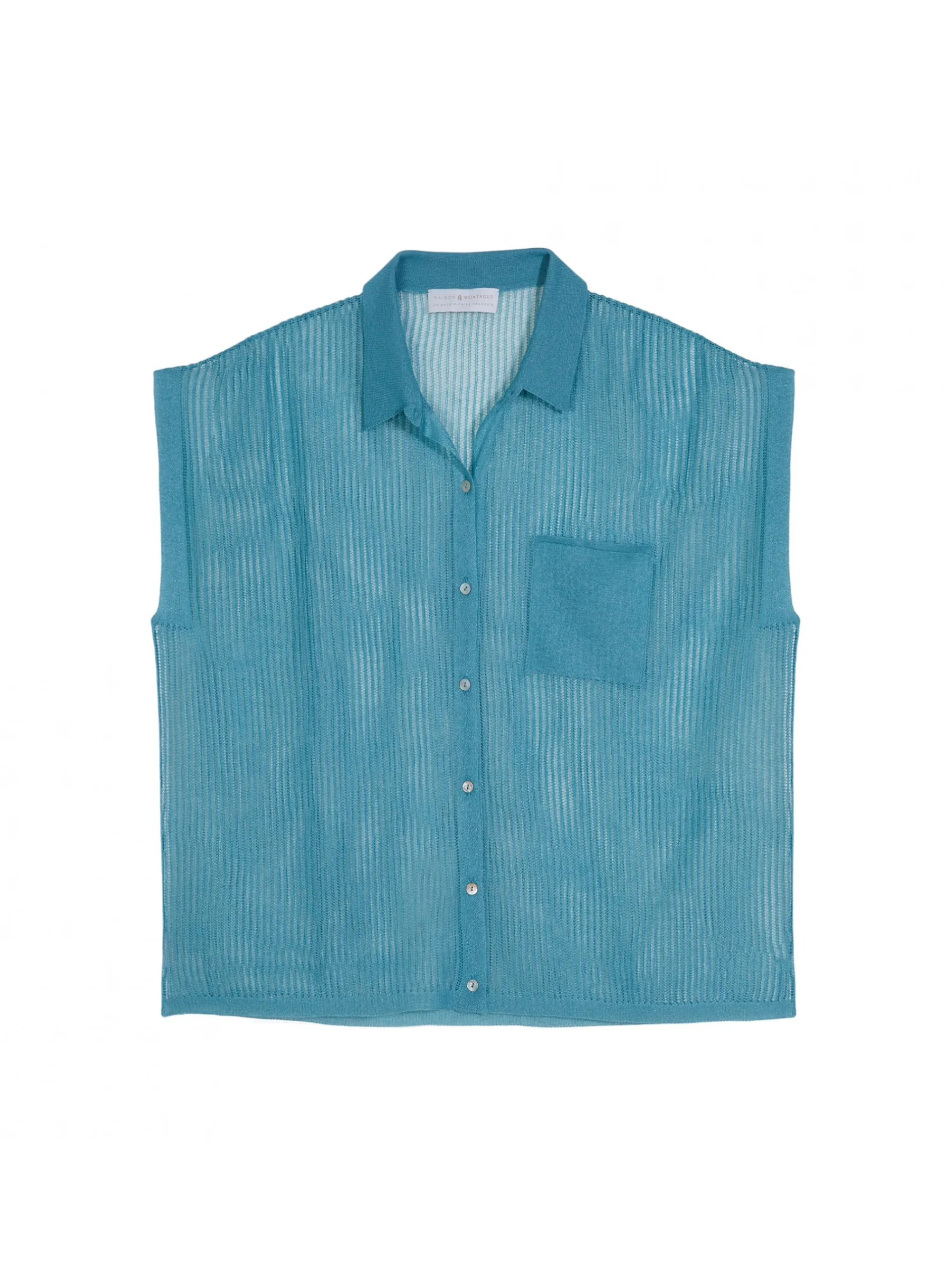 Maison Montagut Chemisier Manches Courtes Effet Irrise - Stacy>Femme T-Shirts