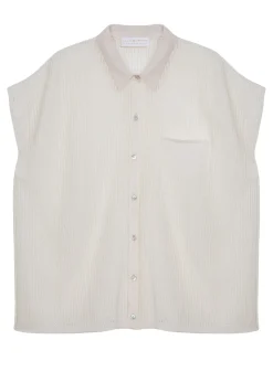 Maison Montagut Chemisier Manches Courtes Effet Irrise - Stacy><noscript><img width=