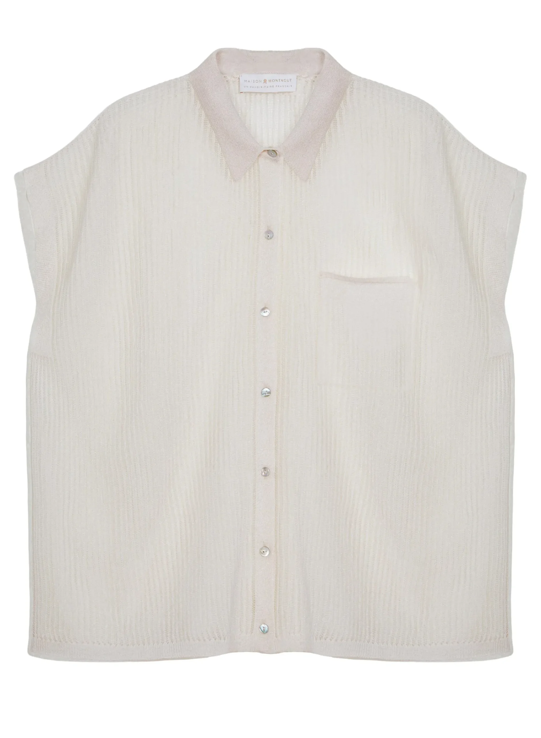 Maison Montagut Chemisier Manches Courtes Effet Irrise - Stacy>Femme T-Shirts