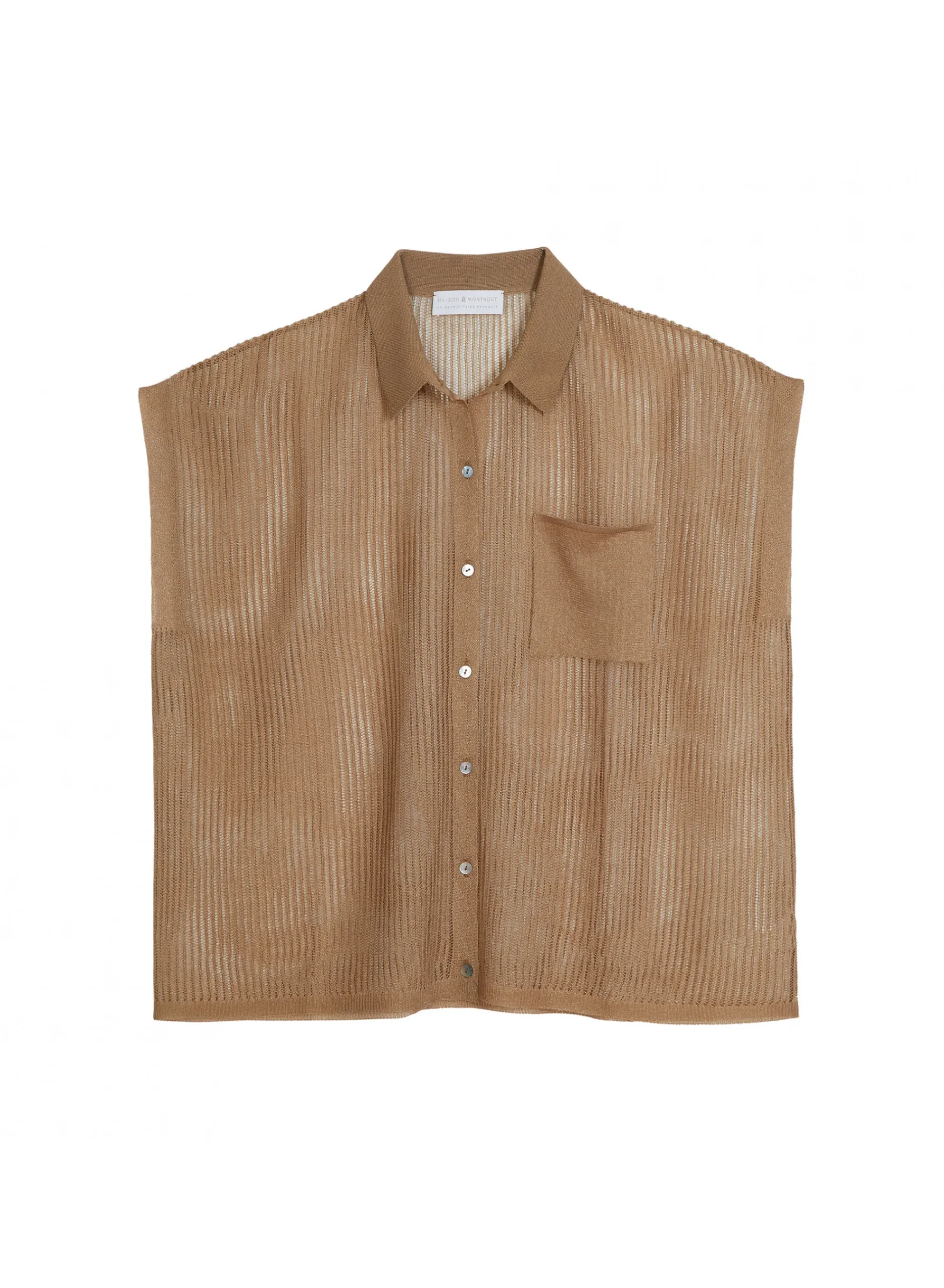 Maison Montagut Chemisier Manches Courtes Effet Irrise - Stacy>Femme T-Shirts