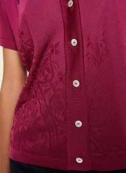 Maison Montagut Chemisier Manches Courtes A Motifs - Eloise><noscript><img width=