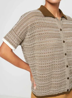 Maison Montagut Chemisier Manches Courtes En Coton Bio - Sierita><noscript><img width=