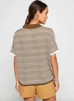 Maison Montagut Chemisier Manches Courtes En Coton Bio - Sierita><noscript><img width=