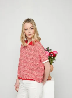 Maison Montagut Chemisier Manches Courtes En Coton Bio - Sierita><noscript><img width=