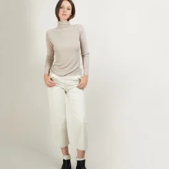 Maison Montagut Col Roule En Bambou Cachemire - Bianca><noscript><img width=