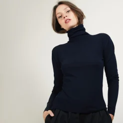 Maison Montagut Col Roule En Bambou Cachemire - Bianca><noscript><img width=