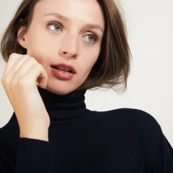 Maison Montagut Col Roule En Bambou Cachemire - Bianca><noscript><img width=