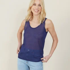 Maison Montagut Debardeur Col Rond Effet Irrise - Ness><noscript><img width=