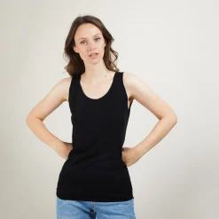 Maison Montagut Debardeur Col Rond En Laine - Biella><noscript><img width=