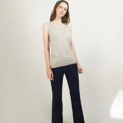 Maison Montagut Debardeur Col Rond En Laine - Biella><noscript><img width=