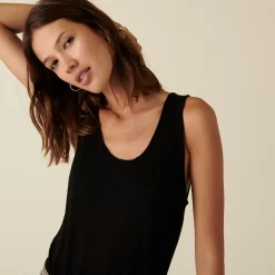 Maison Montagut Debardeur En Bambou Cachemire Maille Fine - Aetim><noscript><img width=