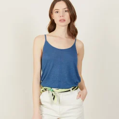 Maison Montagut Debardeur En Lin Flamme - Mijas><noscript><img width=