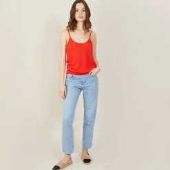 Maison Montagut Debardeur En Lin Flamme - Mijas><noscript><img width=