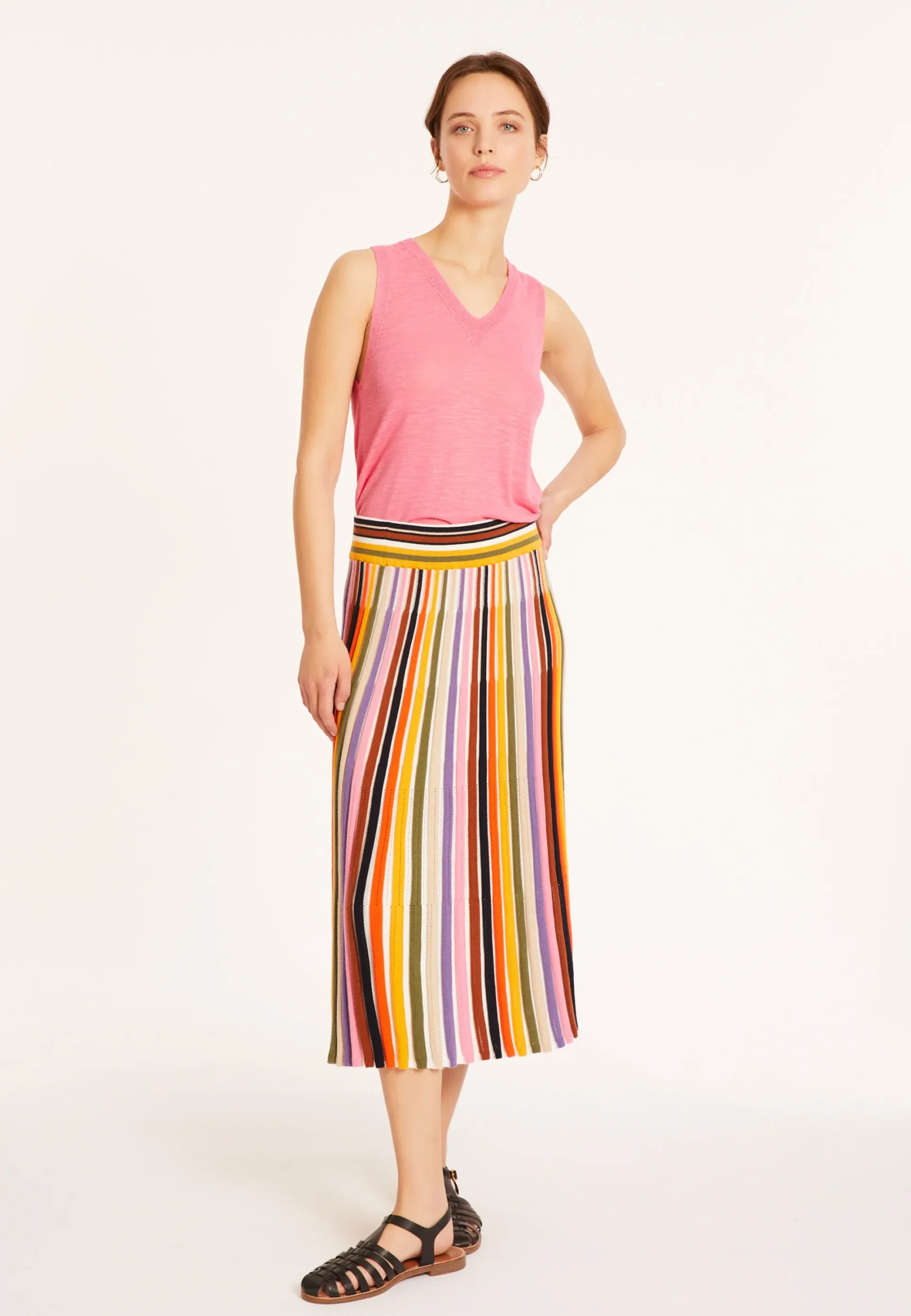 Maison Montagut Debardeur En Lin Flamme - Tahiti>Femme Débardeurs