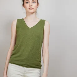 Maison Montagut Debardeur En Lin Flamme - Boreal><noscript><img width=