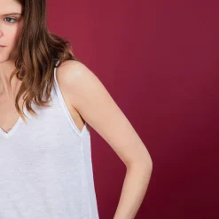 Maison Montagut Debardeur En Lin Flamme - Boreal><noscript><img width=