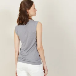 Maison Montagut Debardeur Large Bretelle En Lin Flamme - Billie><noscript><img width=