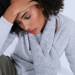 Maison Montagut Echarpe A Nouer En Mohair - Shade><noscript><img width=