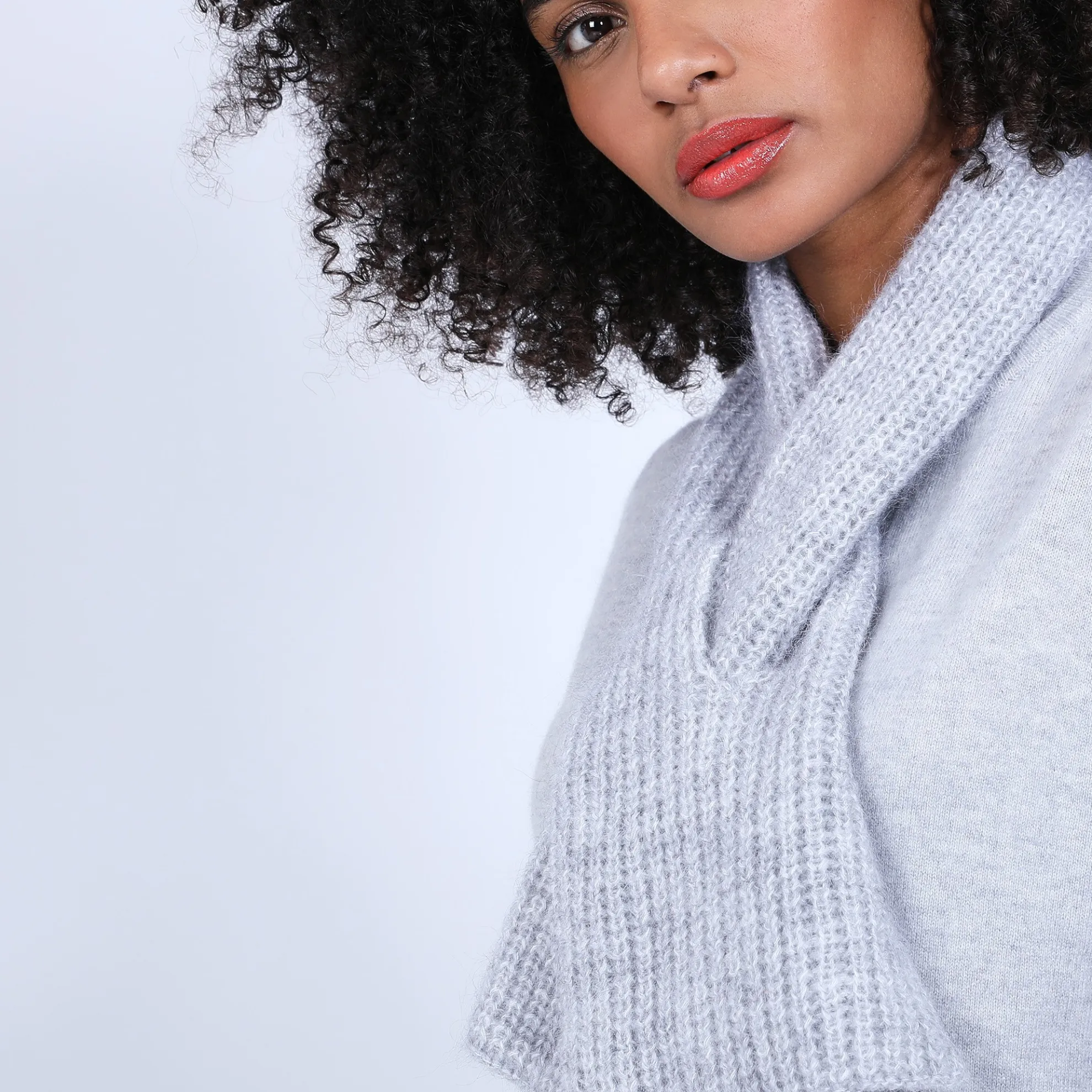 Maison Montagut Echarpe A Nouer En Mohair - Shade>Femme Accessoires