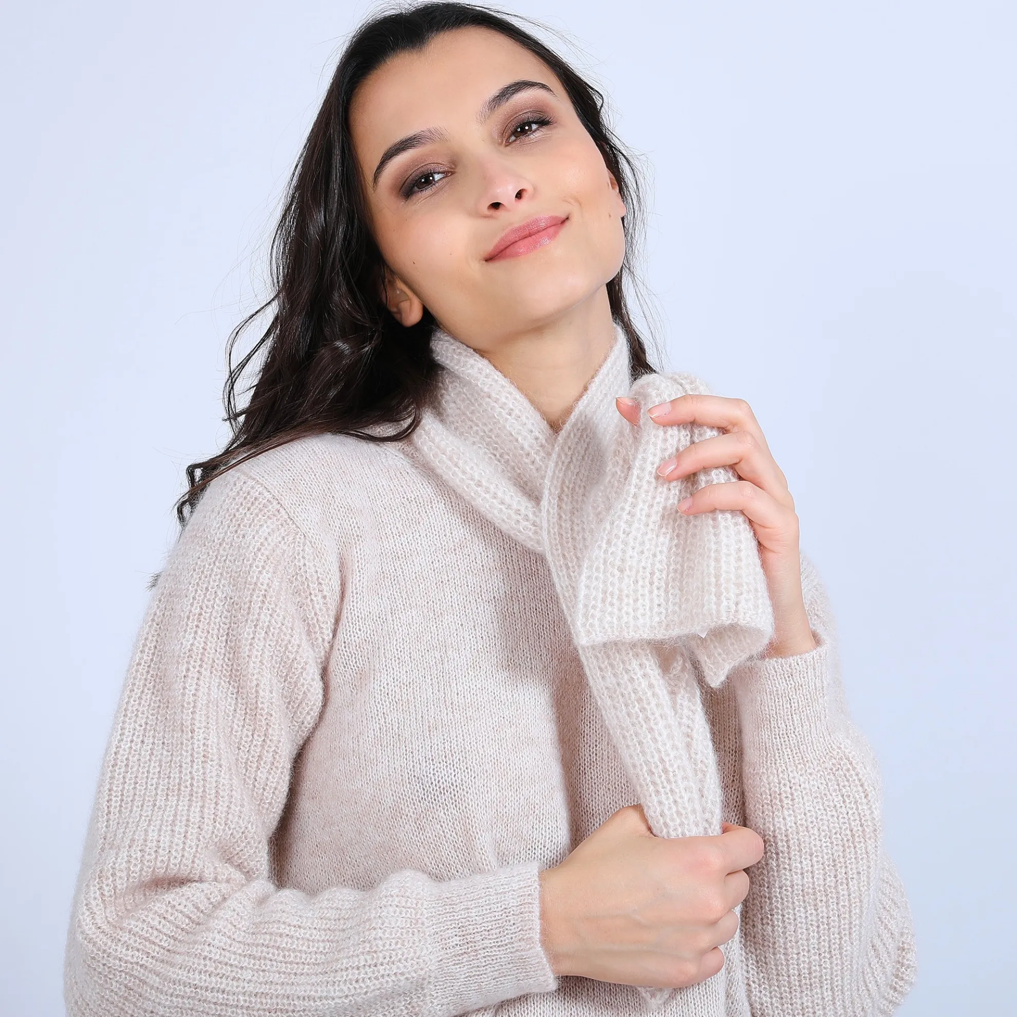 Maison Montagut Echarpe A Nouer En Mohair - Shade>Femme Accessoires