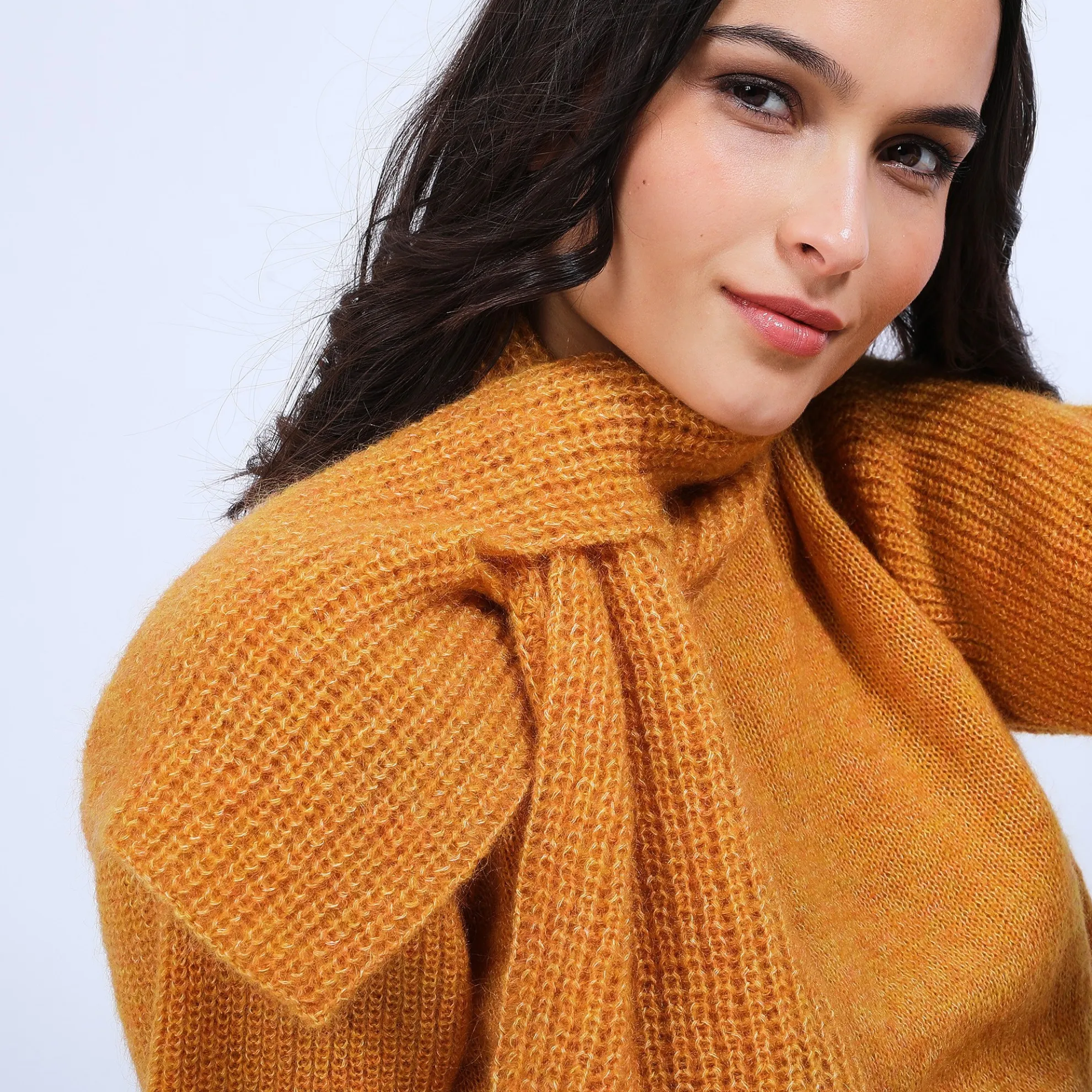 Maison Montagut Echarpe A Nouer En Mohair - Shade>Femme Accessoires