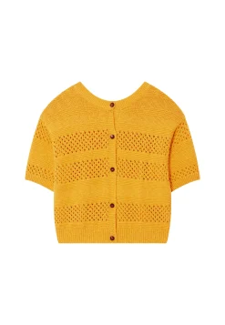 Maison Montagut Gilet Ajoure En Coton Et Lin - Maylisse><noscript><img width=