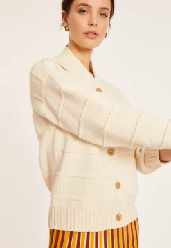 Maison Montagut Gilet Ample A Cotes En Coton - Mardy><noscript><img width=