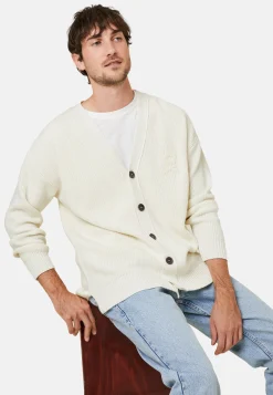 Maison Montagut Gilet Ample Boutone Avec Logo En Laine Merinos - Frederic><noscript><img width=