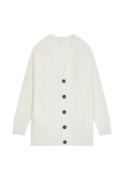 Maison Montagut Gilet Ample Boutone Avec Logo En Laine Merinos - Frederic><noscript><img width=