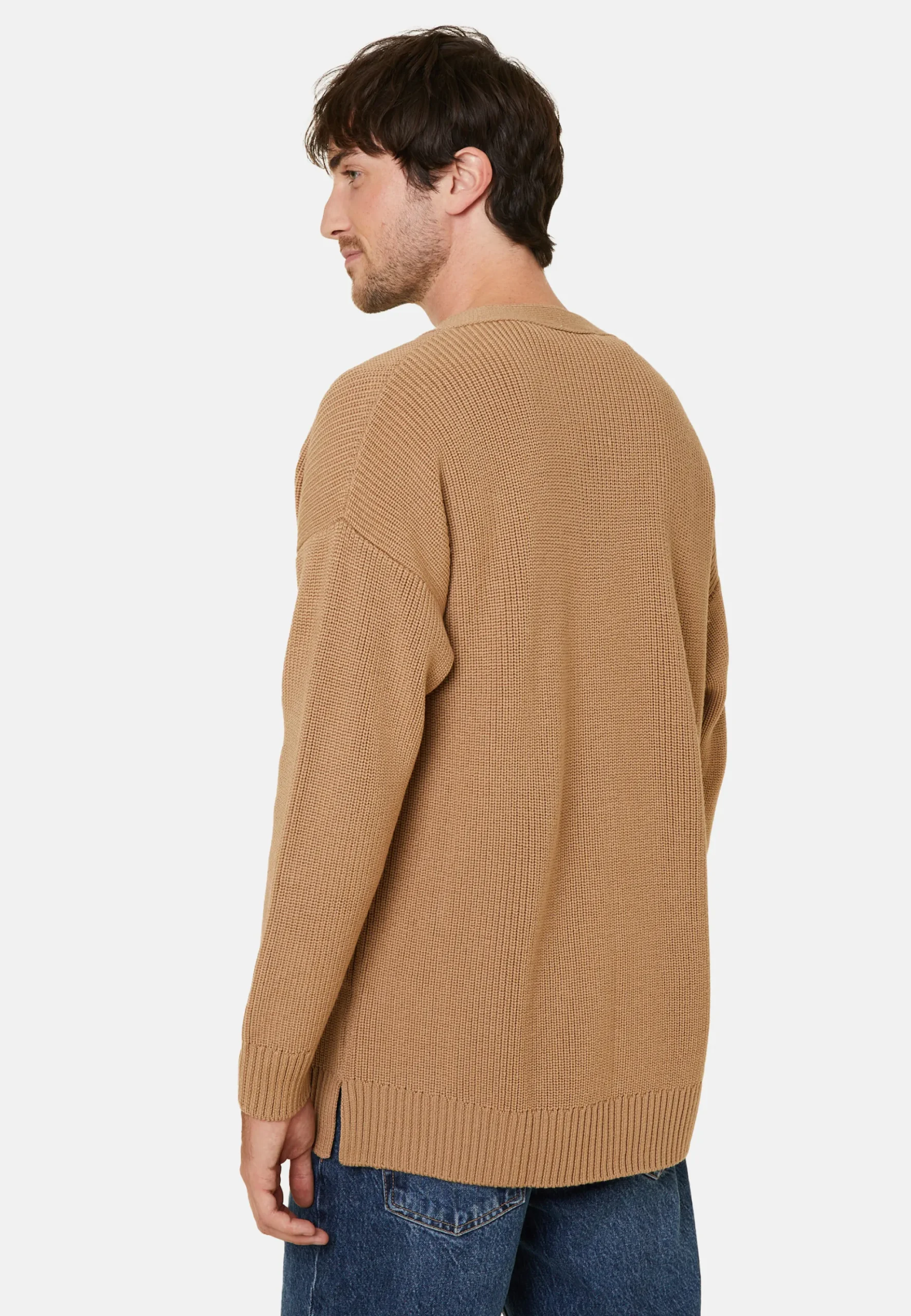 Maison Montagut Gilet Ample Boutone Avec Logo En Laine Merinos - Frederic>Homme Vestes Et Gilets