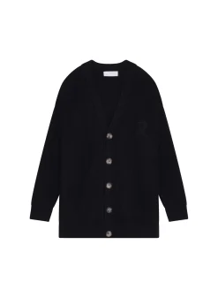 Maison Montagut Gilet Ample Boutone Avec Logo En Laine Merinos - Frederic><noscript><img width=