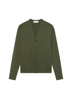 Maison Montagut Gilet Boutonne Avec Logo En Laine Merinos - Etienne>Homme Vestes Et Gilets